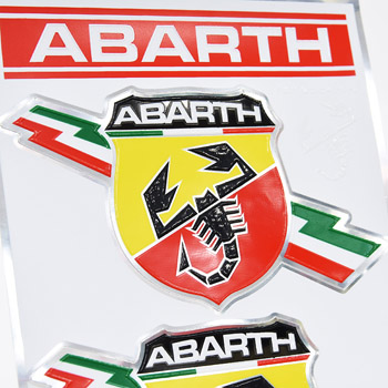 ABARTH Flash Emblem Sticker (2pcs.)-21503-