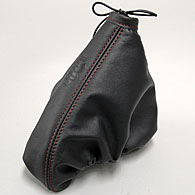 Alfa Romeo 156 Leather Hand-Brake Boots (BLACK/Red Steach/Snake)