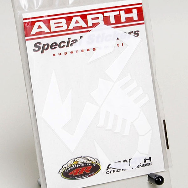 ABARTH SCORPIONE Sticker (White/S)-21583-