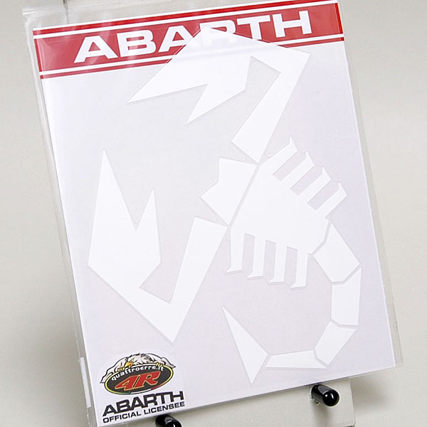 ABARTH SCORPIONE Sticker (White/M)-21584-