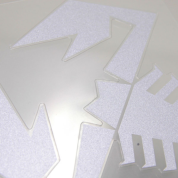 ABARTH SCORPIONE Sticker (Silver/M)-21587-
