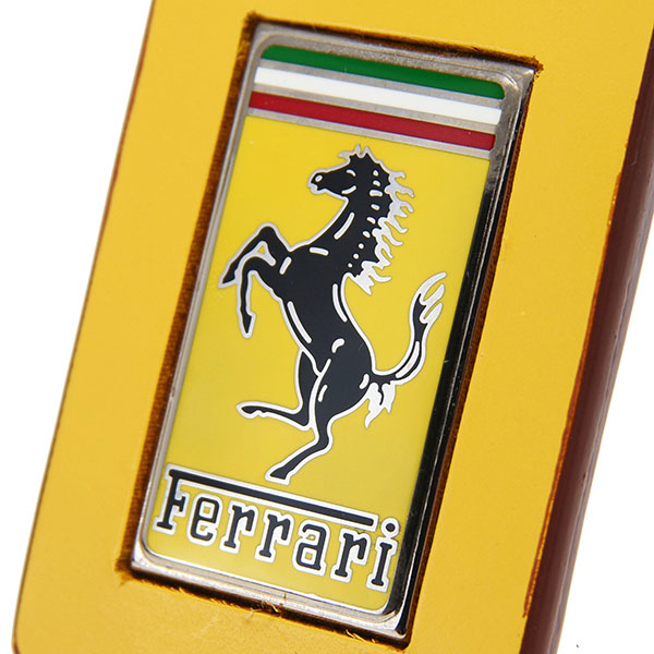 Ferrari GT Leather Keyring (Yellow)
