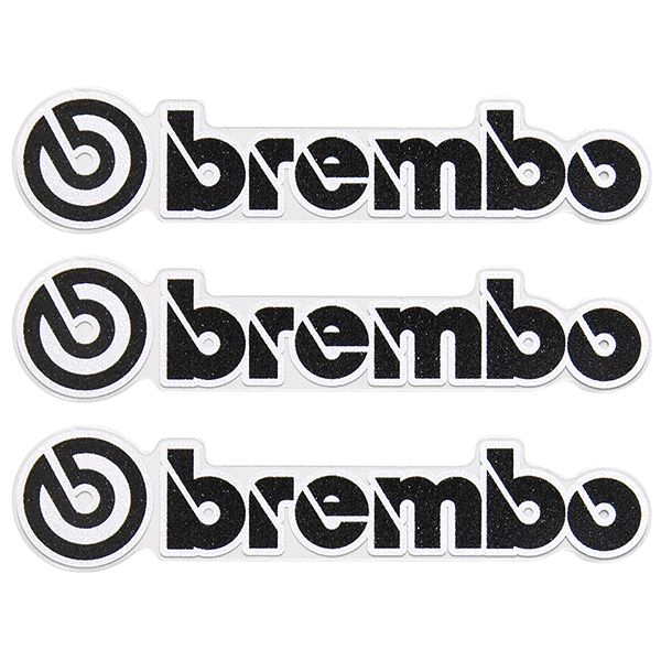 Bremboロゴステッカー(3枚組/クリア枠ベース)