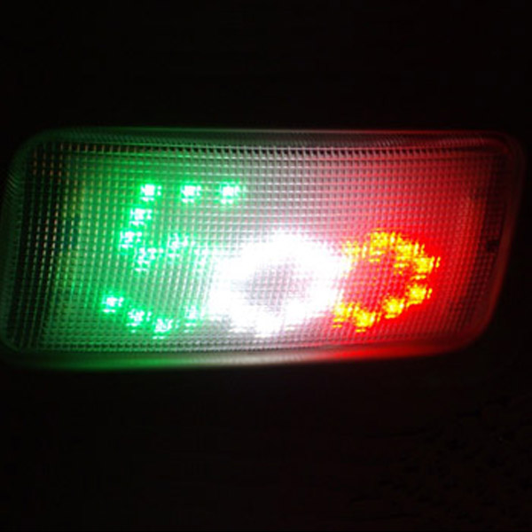 FIAT NEW 500 LED Interior Lamp (500 Logo/Tricolor)<br><font size=-1 color=red>01/07到着</font>