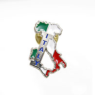 ITALIAピンバッジ (地図型)