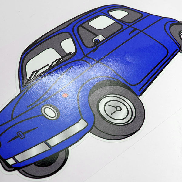 FIAT 500 Sticker (Blue)
