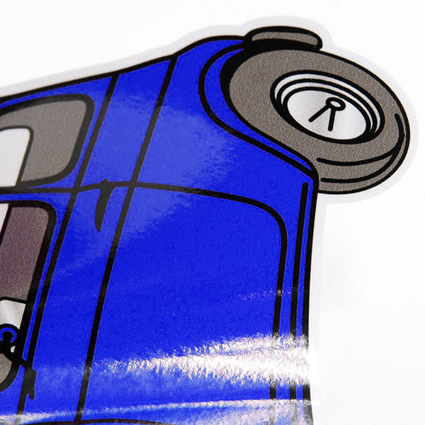 FIAT 500 Sticker (Blue)
