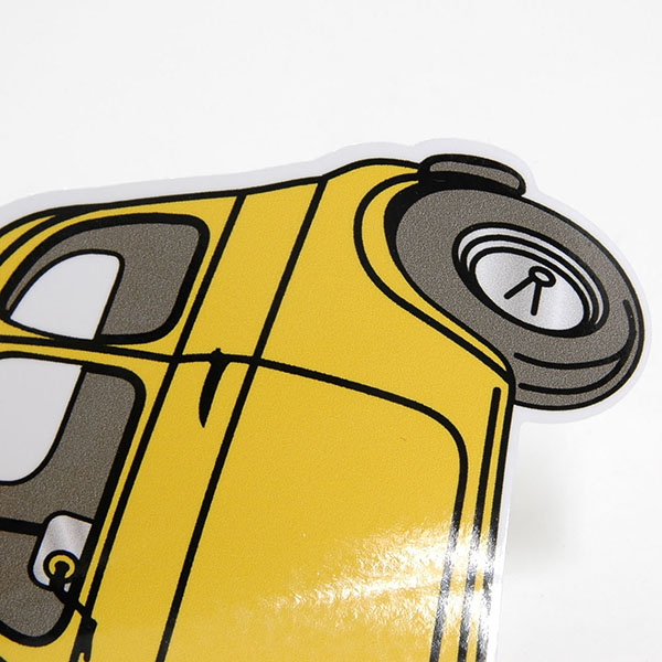FIAT 500 Sticker (Yellow)