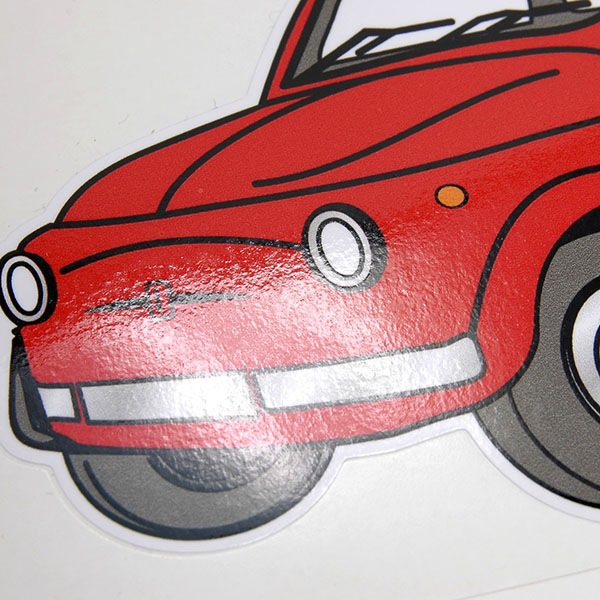 FIAT 500 Sticker (Red)