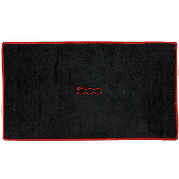 FIAT 500/ABARTH 500 trunk mat(black/500 red logo/red frame)