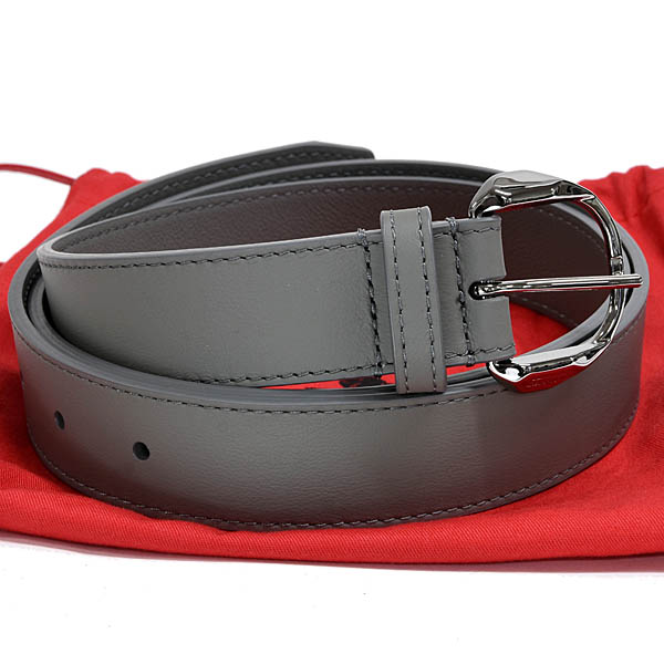 Ferrari Genuine Leather Belt (Gray)