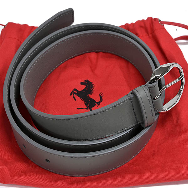 Ferrari Genuine Leather Belt (Gray)
