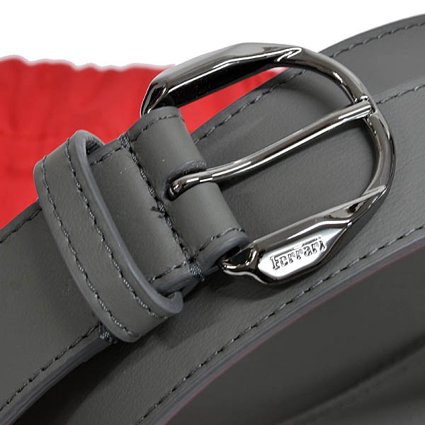 Ferrari Genuine Leather Belt (Gray)