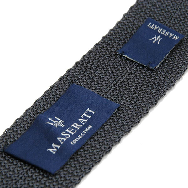 MASERATI Silk Knitted Tie(Blue&Grey)