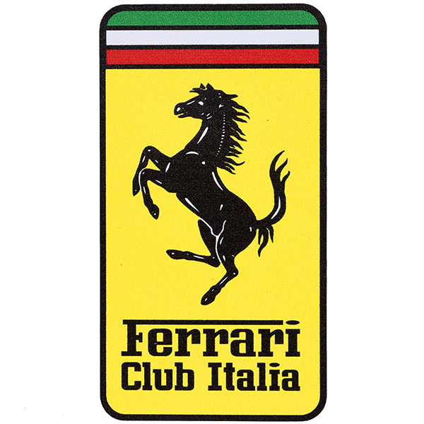 Ferrari Club Italiaエンブレムステッカー : イタリア自動車雑貨店 