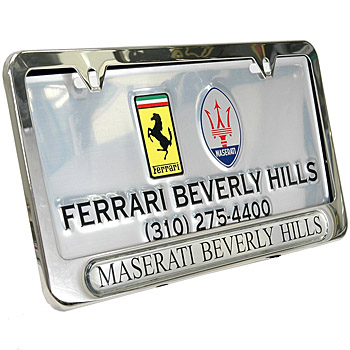 MASERATI Beverly Hills Plate : Italian Auto Parts & Gadgets Store
