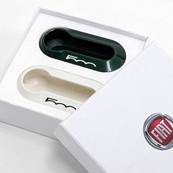 FIAT 500 Key Cover Set(Metaric Green/White)