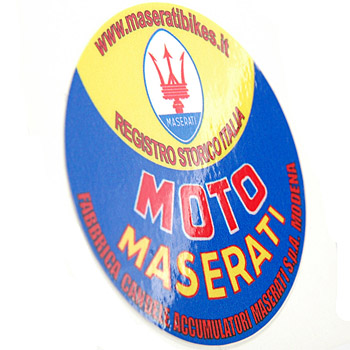 Registro Storico MOTO MASERATI Sticker(Round Shaped)