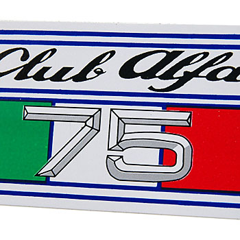 Club Alfa 75 Sticker