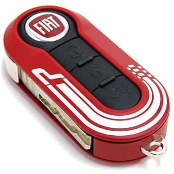 FIAT G.Punto Keycover(Red/White Logo)