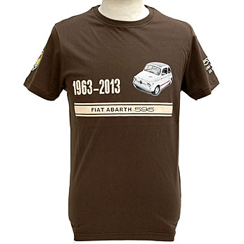 ABARTH 595 50th ANNIVERSARY T-Shirts(Brown)<br><font size=-1 color=red>05/11到着</font>
