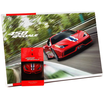 Ferrari純正458 Specialeカタログブック & Private Previewカードセット
