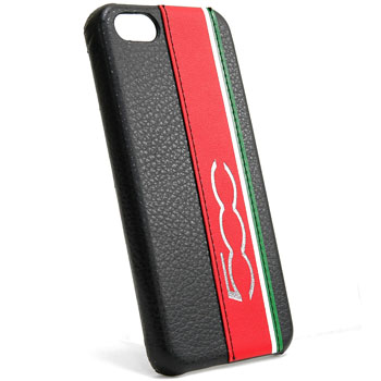 FIAT 500 iPhone5/5SÇØÌÌ¥±¡¼¥¹ (¥Ö¥é¥Ã¥¯¥ì¥¶¡¼/¥¹¥È¥é¥¤¥×)