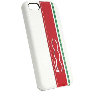 FIAT 500 iPhone5/5SÇØÌÌ¥±¡¼¥¹ (¥Û¥ï¥¤¥È¥ì¥¶¡¼/¥¹¥È¥é¥¤¥×)