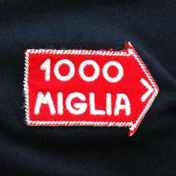 1000 MIGLIA Official Polo-Shirts(Navy/Tri Color Line)