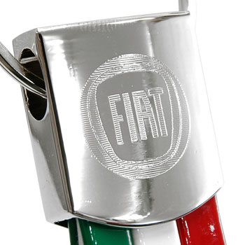 FIAT Tri Color Keyring(New Emblem)