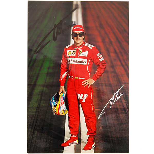 Scuderia Ferrari 2014 Drivers Card-F.Alonso Signed-
