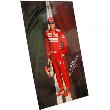 Scuderia Ferrari 2014ドライバーズカード-ライコネン直筆サイン入り-