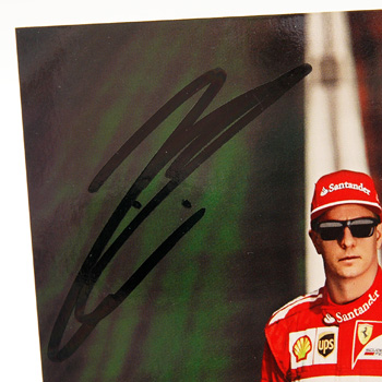 Scuderia Ferrari 2014 Drivers Card-Raikkonenn Signed-