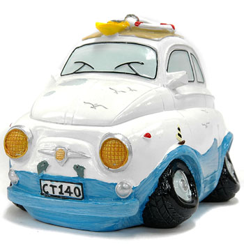 FIAT 500 Surf Coin Bank(White)