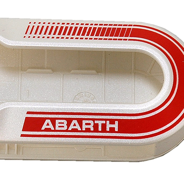 ABARTH純正キーカバー(パールホワイト/ストライプ)