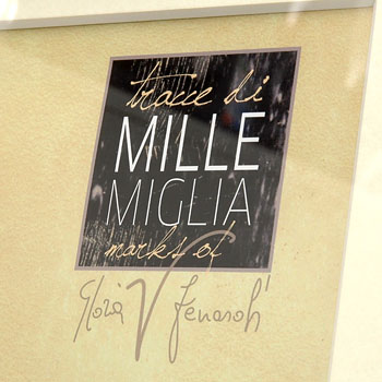 TRACCE DI MILLE MIGLIA Poster-BENTLEY SPEED SIX-