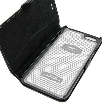Lamborghini iPhone6/6s book leather case(black/black)