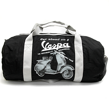 Vespa Nylon Folding Bag(Black)