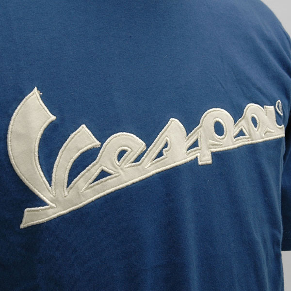 Vespa Official Logo T-Shirts(Blue)