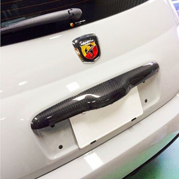 ABARTH 500 Carbon Rear Gate Handle Cover by THREE HUNDRED