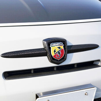 ABARTH 500 Carbon Front Emblem Cover by THREE HUNDRED