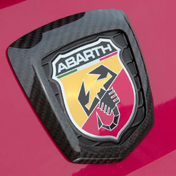 ABARTH 500 Carbon Rear Emblem Cover by THREE HUNDRED