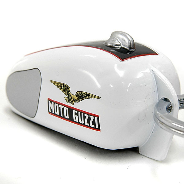 MOTO GUZZI Official Keyring-Tank Shaped/White-