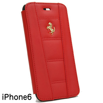 Ferrari½ãÀµ iPhone6/6s¥Ö¥Ã¥¯¥¿¥¤¥×¥±¡¼¥¹-¥ì¥Ã¥É-