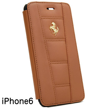 Ferrari½ãÀµ iPhone6/6s¥ì¥¶¡¼¥Ö¥Ã¥¯¥¿¥¤¥×¥±¡¼¥¹-¥Ö¥é¥¦¥ó-