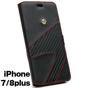 Alfa Romeo½ãÀµiPhone7/6s/6 Plus¼êÄ¢·¿¥±¡¼¥¹-Synthetic(¥Ö¥é¥Ã¥¯)-