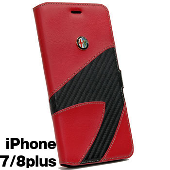 Alfa Romeo½ãÀµiPhone7/6s/6 Plus¼êÄ¢·¿¥±¡¼¥¹-Synthetic(¥ì¥Ã¥É)-