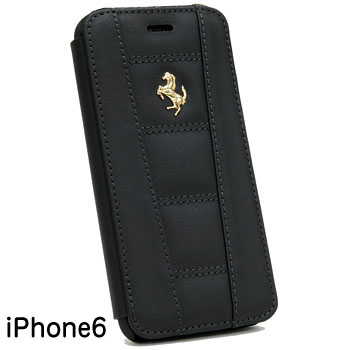 Ferrari½ãÀµ iPhone6/6s¥ì¥¶¡¼¥Ö¥Ã¥¯¥¿¥¤¥×¥±¡¼¥¹-¥Ö¥é¥Ã¥¯-