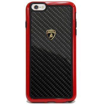 Lamborghini iPhone6/6s Plus Case(Carbon/Red Frame)