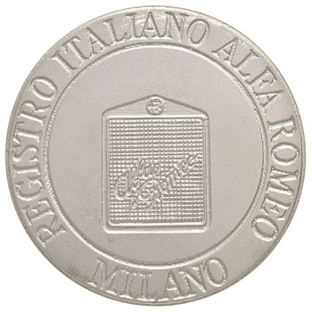 Alfa Romeo Giulietta 50 anni Memorial Paper Weight by RIA(Registro Italiano Alfa Romeo)